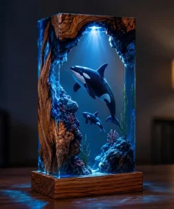 Orca Resin Night Light